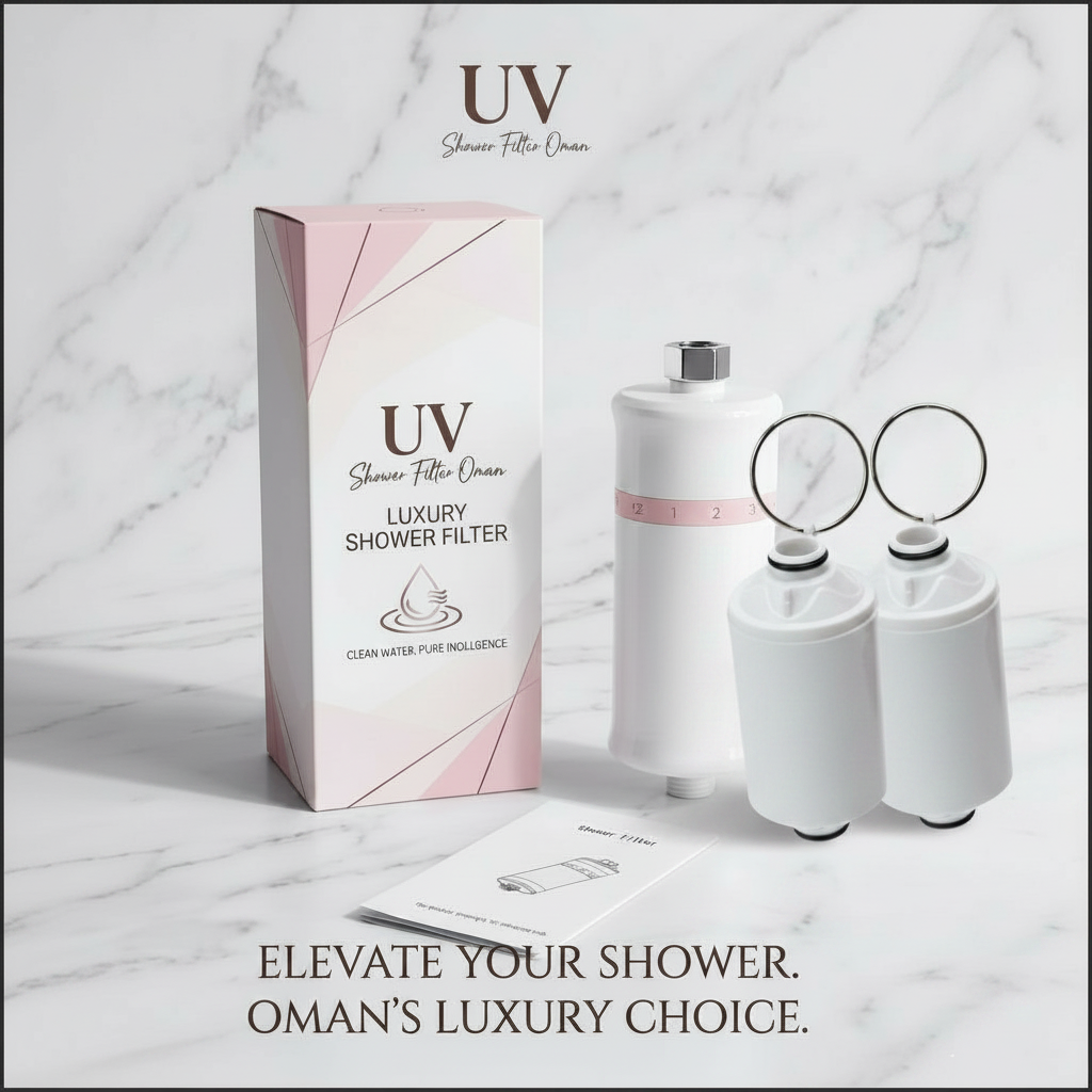Multi-Stage Luxury Shower Filter — Removes Chlorine, Heavy Metals & Dirt Shower Filter Oman