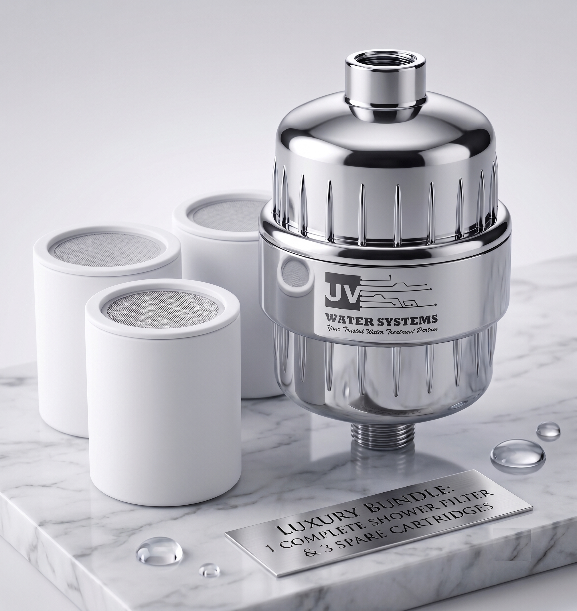 UV Water Systems Premium Steel Shower Filter UV Water Systems