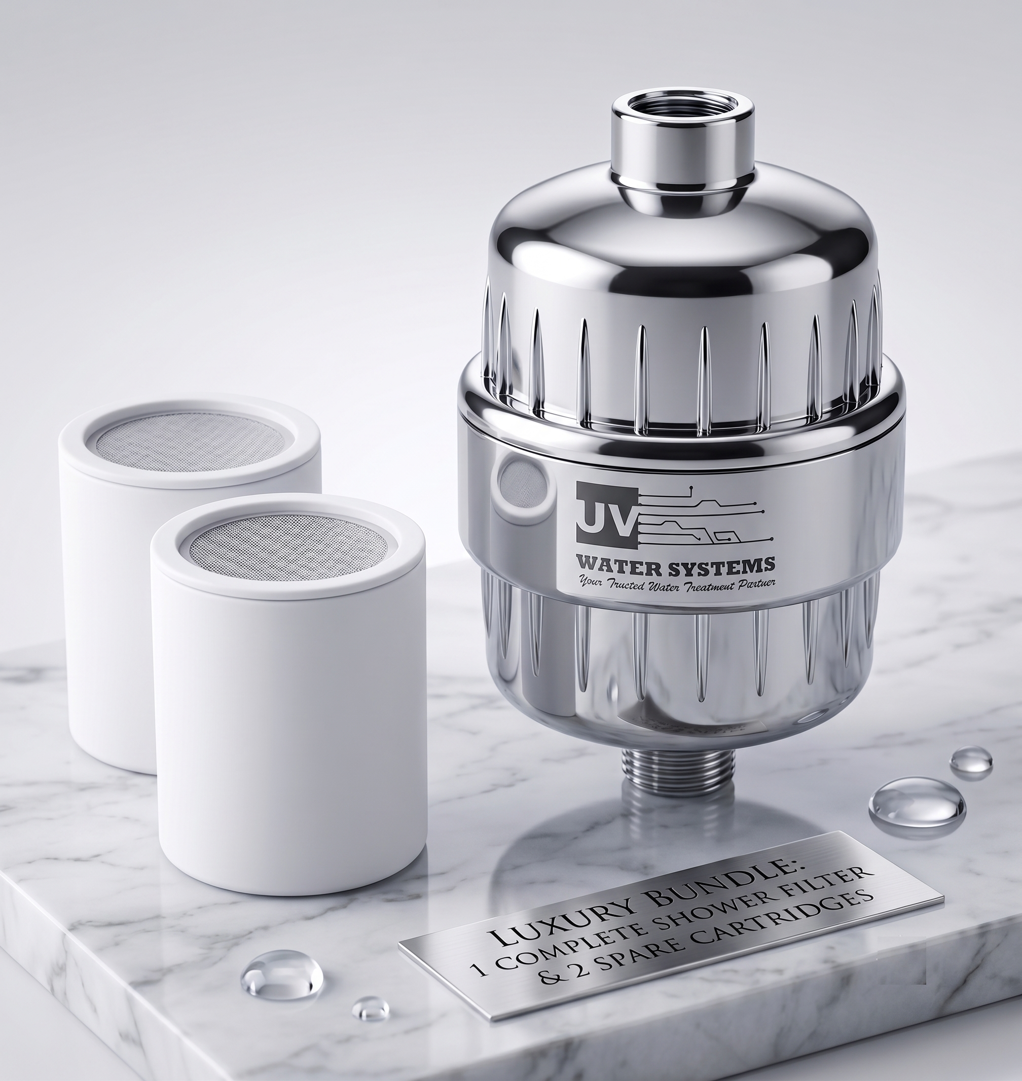 UV Water Systems Premium Steel Shower Filter UV Water Systems