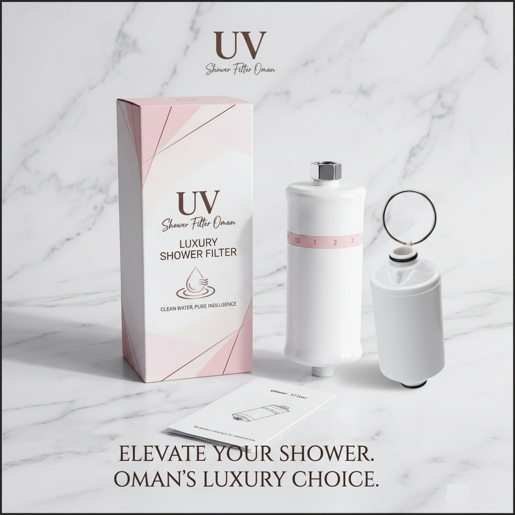 Multi-Stage Luxury Shower Filter — Removes Chlorine, Heavy Metals & Dirt Shower Filter Oman