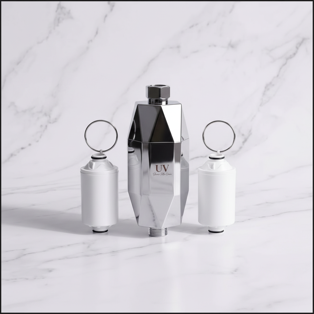 Multi-Stage Luxury Shower Filter — Removes Chlorine, Heavy Metals & Dirt Shower Filter Oman