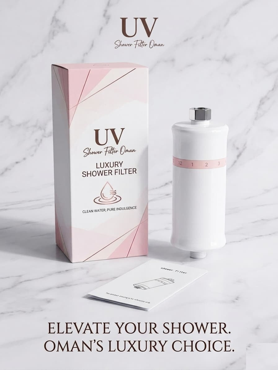 Multi-Stage Luxury Shower Filter — Removes Chlorine, Heavy Metals & Dirt Shower Filter Oman